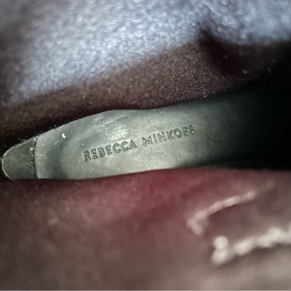 Rebecca Minkoff Black Suede Western Style Pull On Chasidy Low-Heel Booties EUC 9 - Picture 10 of 11